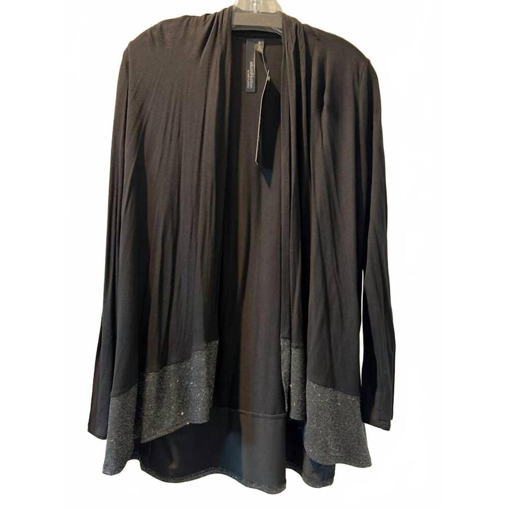 NEW ELLUMI NATION women's classic jacket in black silver trim